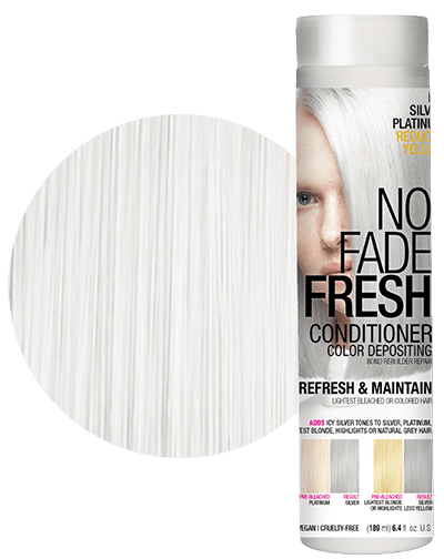No Fade Fresh semi permanent hair color depositing conditioner in Icy Silver Platinum