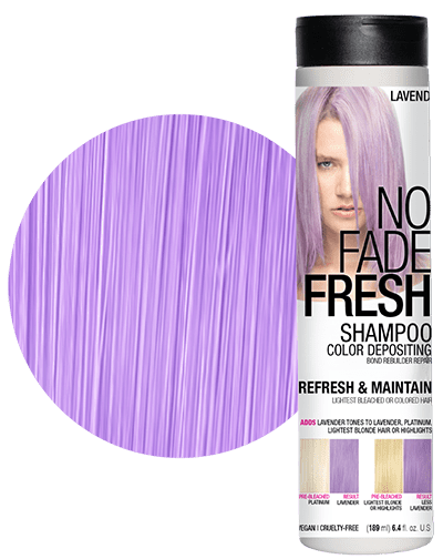 No Fade Fresh semi permanent hair color depositing shampoo in Lavender