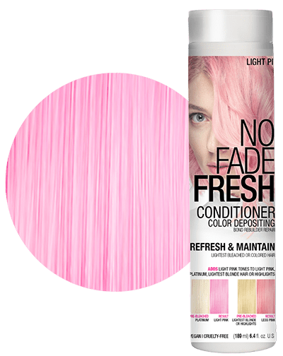 No Fade Fresh semi permanent hair color depositing conditioner in Light Pink