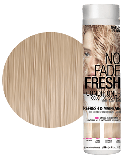 No Fade Fresh semi permanent hair color depositing conditioner in Natural Blonde
