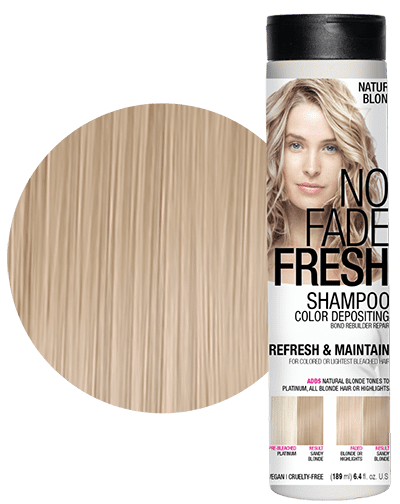 No Fade Fresh semi permanent hair color depositing shampoo in Natural Blonde