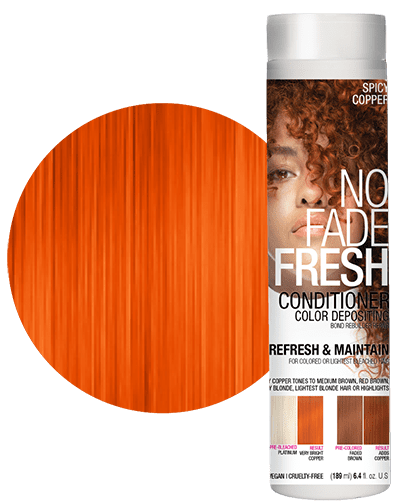 No Fade Fresh semi permanent hair color depositing conditioner in Spicy Copper