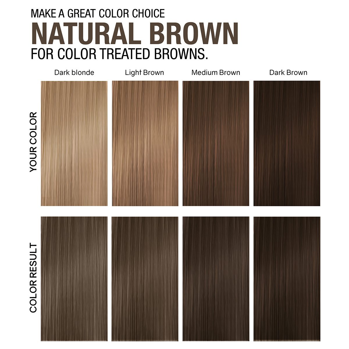 Natural Brown for color treated browns.