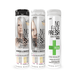 No Fade Fresh Icy Silver shampoo conditioner set with BondHeal deep conditioning hair mask