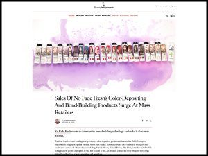 Sales Of No Fade Fresh’s Color-Depositing And Bond-Building Products Surge At Mass Retailers