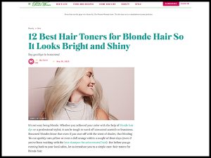 12 Best Hair Toners for Blonde Hair So It Looks Bright and Shiny